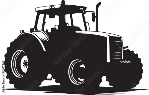 Modern traktor vector symbol