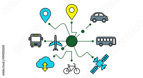 Smart transportation network: urban mobility and connectivity concept