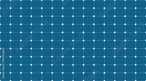 A close-up view of a textured blue fabric with a subtle grid pattern. Vector illustration