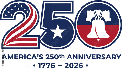Celebrating 250 years of american independence with patriotic imagery