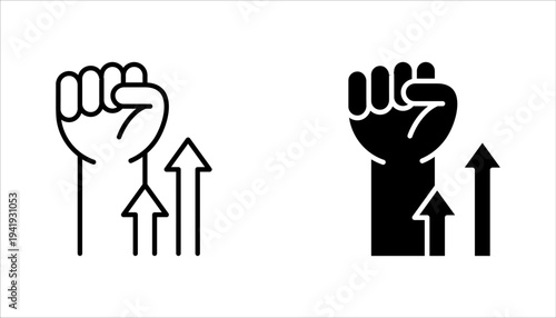 never give up succes challenge icon set. never give up succes challenge sign. vector illustration on white background