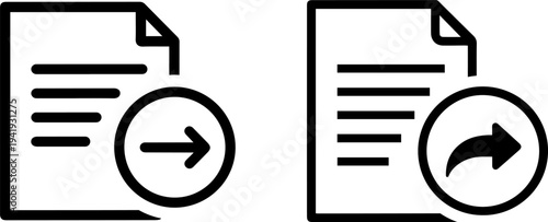 Document transfer icons showing data exchange and navigation