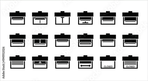 Collection of various battery types displayed in a grid pattern on a plain white background from a straightforward viewpoint