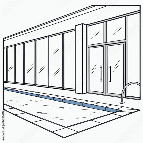 Of wellness center exterior with pool building exterior