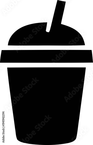 Coffee cup with straws in various styles. Coffee cup lid icon, disposable drink cup with lid and angled straw icon, Vector illustration !
