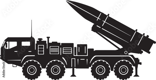 American Missile Launcher Trucks Vector