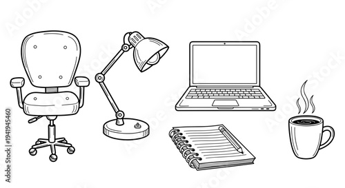 A smiling woman actively runs, near a smartwatch, a water bottle, a towel, and running shoes, depicting fitness.