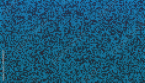 A close-up view of a textured blue fabric surface with intricate patterns Vector illustration