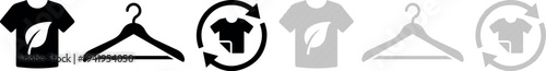 Sustainable Fashion Clothing Recycling Symbol Eco Friendly T Shirt Hanger