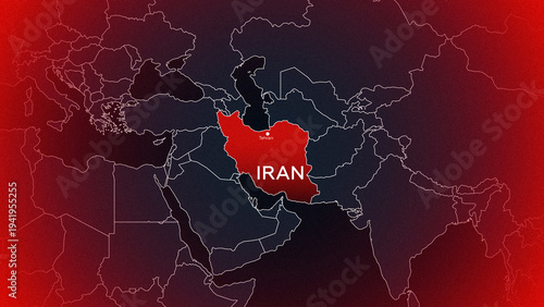 Canvas Print Conflict between Iran and USA shapes Middle East dynamics in the 21st century
