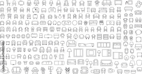 Isolated on transparent background a complex arrangement of mathematical equations and symbols