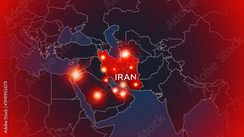 Conflict zones in the Middle East with focus on Iran and USA relations