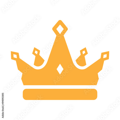 Golden crown icon. crown logo.
