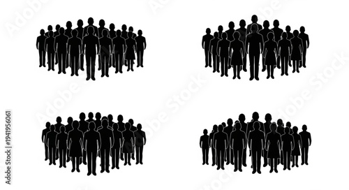 Silhouetted Crowds - A Study in Group Dynamics and Collective Identity.