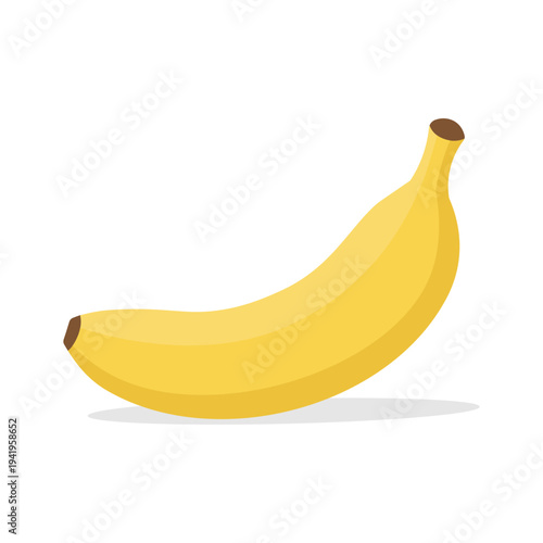 Banana design juicy fresh fruit icon vector template.