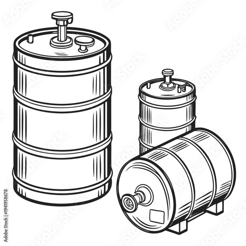 Detailed of household fuel cylinders barrels industrial