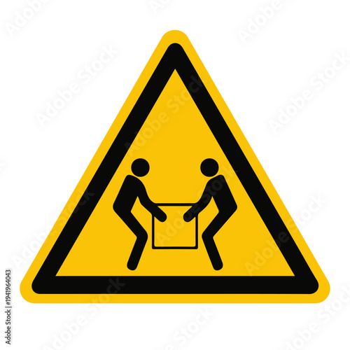 Use two person lift symbol sign isolate on white backgroundvector illustration
