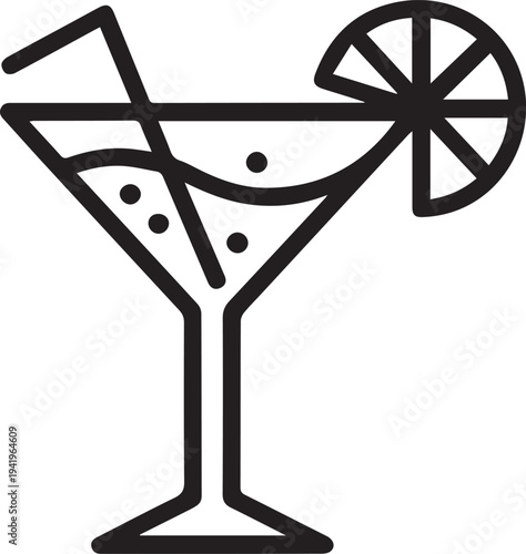 unique Cocktail Drink Icon