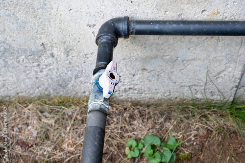 Gas Pipeline with Control Valve Detail. Construction and renovation content