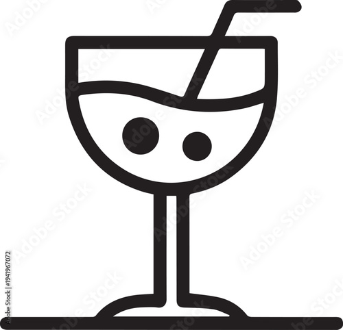 unique Cocktail Drink Icon