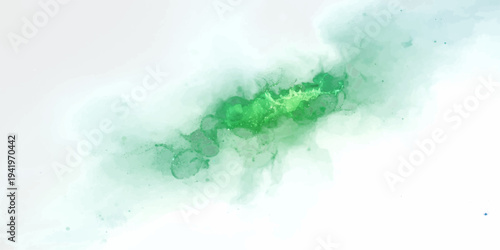 Bright abstract watercolor background with blue brush strokes creating a texture of soft clouds and smoky air on vintage paper design.