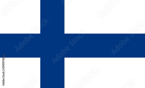 Wallpaper Mural Flag of Finland with accurate proportions and official colors Torontodigital.ca