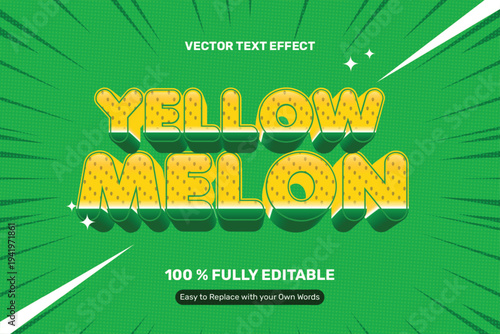 3D Watermelon Text Effect