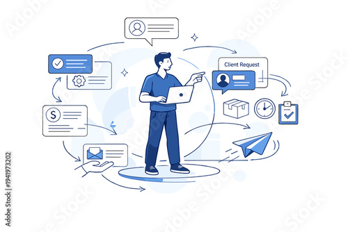 Digital Marketplace Workflow. Digital Services Marketplace Workflow. Service provider navigating a platform