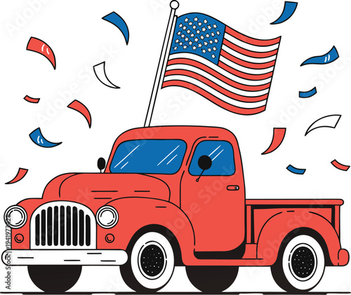 American flag for Memorial Day, 4th of July, Labour Day
