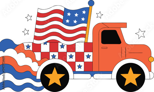 American flag for Memorial Day, 4th of July, Labour Day
