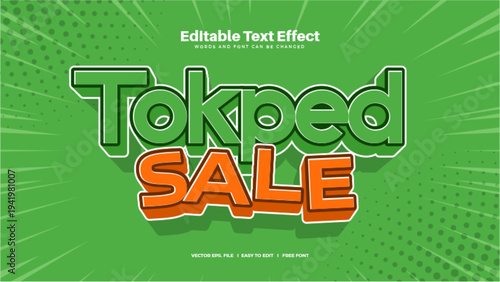 Green Sale Text Effect