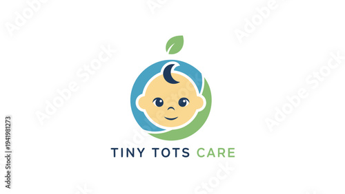 Tiny Tots Care Logo Design Concept.