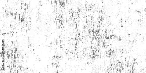 Vertical scratched grunge texture, distressed white surface with thin black streaks, worn paint effect, old paper texture, abstract vertical lines, monochrome grunge background. 