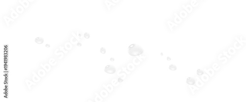 фотографія Realistic vector water drops png on a transparent light background