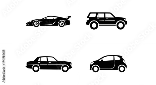 Speed Motion Pack – Minimal Car Silhouette Logo Set