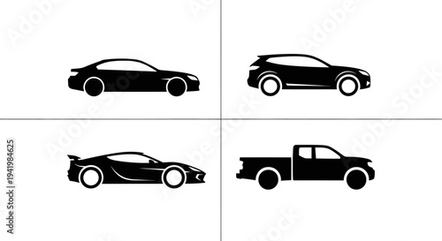 Speed Motion Pack – Minimal Car Silhouette Logo Set