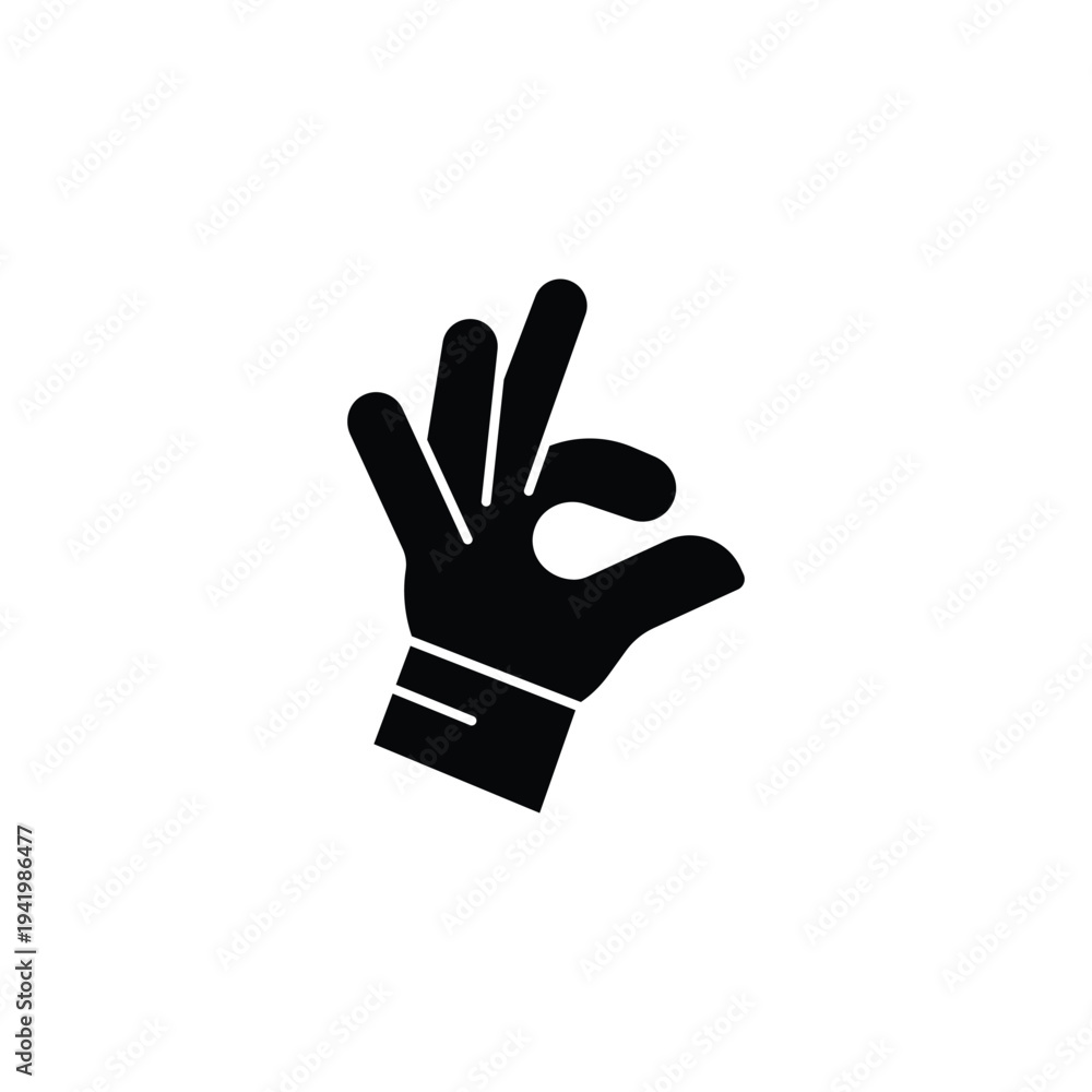 Obraz premium hand gesture okay sign approval.