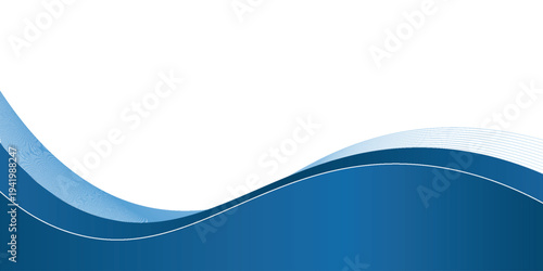 Abstract Blue Curved Lines Corporate Technology Design
