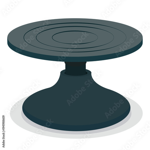 Pottery banding wheel, pottery equipment.