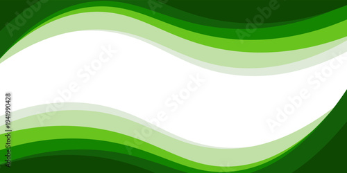 sophisticated composition of overlapping green curves that create a rhythmic, liquid-like motion, providing a professional yet dynamic visual flow