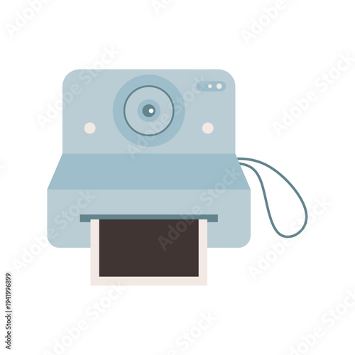 Blank polaroid instant photo frame for travel memories