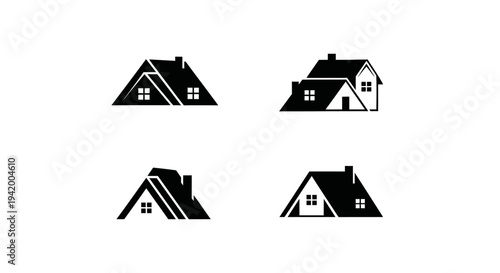 Prime Property Pack – Minimal House Silhouette Logo Set