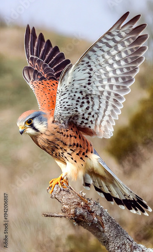 American kestrel close up