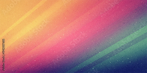 Chromatic Symphony: A vibrant abstract composition unfolds, showcasing a harmonious blend of colors and diagonal rays creating a visually arresting display.