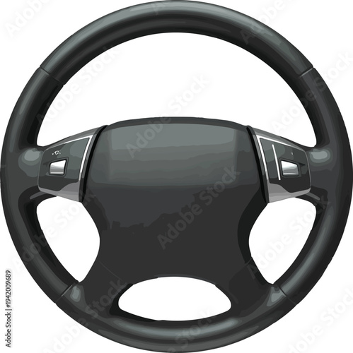 steering wheel on the wheel