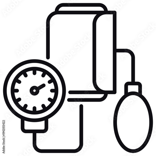 Sphygmomanometer Line Icon