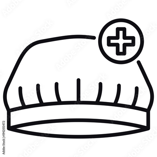 Surgical Cap Line Icon