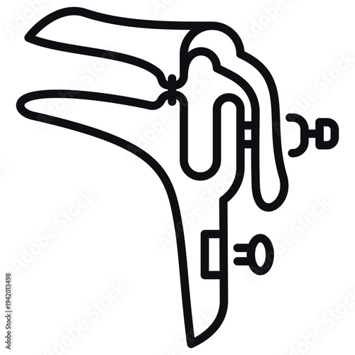 Speculum Line Icon