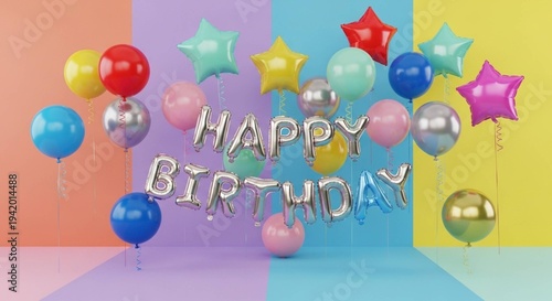 birthday party balloons