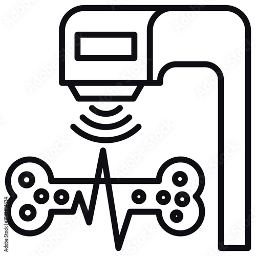 Bone Density Line Icon